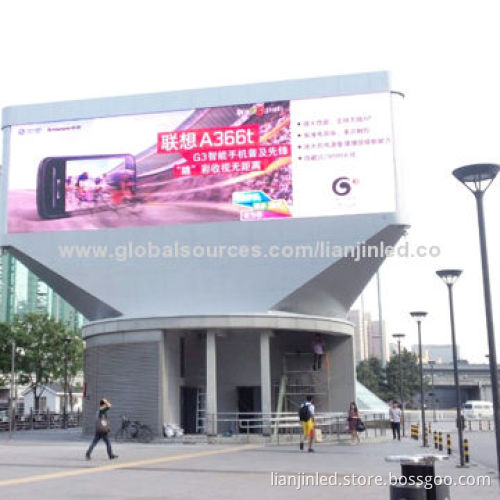LED Display Screen, 60 to 85Hz Frame Frequency and 16mm Pixel Pitch